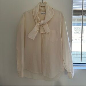 Jil Sander ascot blouse